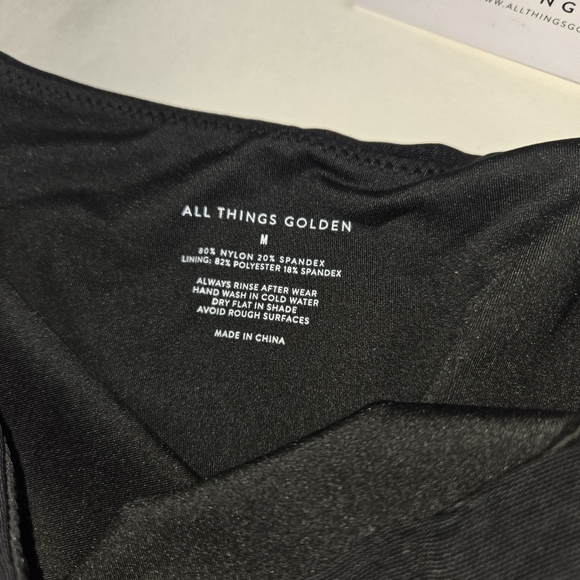 THE CUTOUT ONE PIECE - BLACK MESH, All Things Golden, size medium - Picture 4 of 9